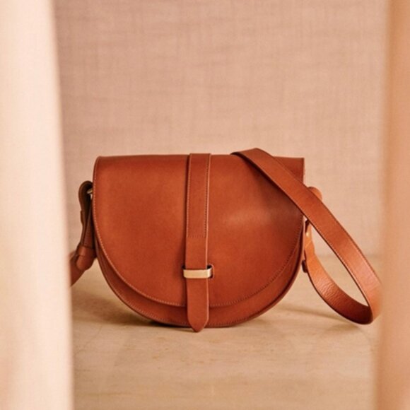 Sezane Claude Crossbody Bag in Camel - Picture 1 of 11
